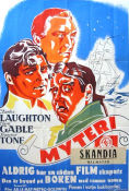 Mutiny on the Bounty 1935 movie poster Charles Laughton Clark Gable Franchot Tone Frank Lloyd