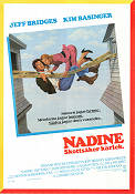 Nadine 1987 movie poster Jeff Bridges Kim Basinge Rip Torn Robert Benton