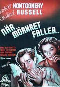 När mörkret faller 1937 poster Robert Montgomery Rosalind Russell May Whitty Richard Thorpe