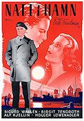 Natt i hamn 1943 movie poster Sigurd Wallén Birgit Tengroth Alf Kjellin Ships and navy Eric Rohman art