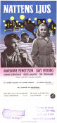 Nattens ljus 1957 movie poster Lars Ekborg Marianne Bengtsson Gunnar Björnstrand Lars-Eric Kjellgren