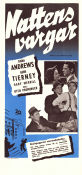 Nattens vargar 1950 poster Dana Andrews Gene Tierney Gary Merrill Otto Preminger Film Noir