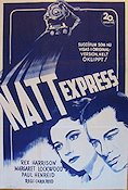 Night Train to Munich 1940 movie poster Margaret Lockwood Rex Harrison Carol Reed