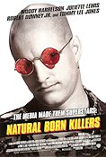 Natural Born Killers 1994 movie poster Woody Harrelson Juliette Lewis Mark Harmon Oliver Stone Glasses