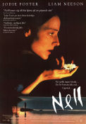 Nell 1994 movie poster Jodie Foster Liam Neeson Natasha Richardson Michael Apted