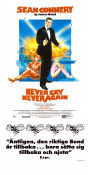 Never Say Never Again 1983 poster Sean Connery Irvin Kershner