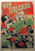 New Orleans 1947 movie poster Louis Armstrong Billie Holiday Woody Herman Jazz Musicals