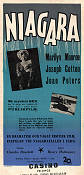 Niagara 1953 movie poster Marilyn Monroe Joseph Cotten Jean Peters Henry Hathaway