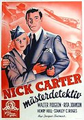 Nick Carter mästerdetektiv 1939 poster Walter Pidgeon Rita Johnson Henry Hull Jacques Tourneur