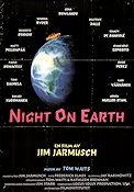 Night On Earth 1991 movie poster Gena Rowlands Tom Waits Jim Jarmusch