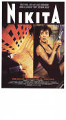 La Femme Nikita 1990 movie poster Anne Parillaud Marc Duret Patrick Fontana Jean Reno Luc Besson