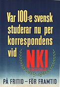 NKI Stockholm 1941 poster School