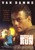 Nowhere to Run 1993 movie poster Jean-Claude Van Damme Rosanna Arquette Kieran Culkin Robert Harmon