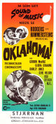 Oklahoma! 1955 movie poster sGordon MacRae Gloria Grahame Gene Nelson Fred Zinnemann Music: Rodgers and Hammerstein Musicals