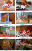 Oliver and Company 1988 lobby card set Animation