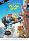 Oliver and Company 1988 movie poster Joey Lawrence George Scribner Animation Dogs Instruments