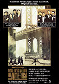 Once Upon a Time in America 1984 movie poster Robert De Niro James Woods Elizabeth McGovern Sergio Leone Mafia Bridges
