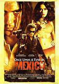 Once Upon a Time in Mexico 2003 movie poster Antonio Banderas Salma Hayek Johnny Depp Robert Rodriguez Guns weapons