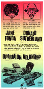 Steelyard Blues 1973 movie poster Jane Fonda Donald Sutherland Peter Boyle Howard Hesseman Alan Myerson Cars and racing