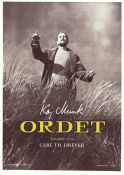 Ordet 1955 movie poster Henrik Malberg Emil Hass Christensen Preben Lerdorff Rye Carl Theodor Dreyer Denmark Religion