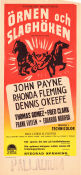 Örnen och slaghöken 1950 poster John Payne Rhonda Fleming Dennis O´Keefe Lewis R Foster Hästar