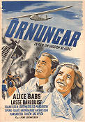 Örnungar 1944 movie poster Alice Babs Lasse Dahlquist Ivar Johansson Planes
