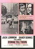 The Out of Towners 1970 movie poster Jack Lemmon Sandy Dennis Neil Simon