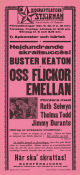 Oss flickor emellan 1932 poster Buster Keaton Jimmy Durante Ruth Selwyn Edward Sedgwick