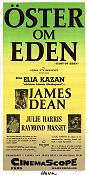 East of Eden 1955 movie poster James Dean Julie Harris Raymond Massey Elia Kazan Writer: John Steinbeck