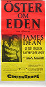 East of Eden 1955 movie poster James Dean Julie Harris Raymond Massey Elia Kazan Writer: John Steinbeck