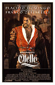 Otello 1986 movie poster Placido Domingo Katia Ricciarelli Justino Diaz Franco Zeffirelli Writer: William Shakespeare