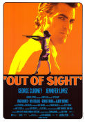 Out of Sight 1998 movie poster George Clooney Jennifer Lopez Ving Rhames Steven Soderbergh
