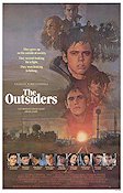 The Outsiders 1983 movie poster C Thomas Howell Matt Dillon Ralph Macchio Tom Cruise Patrick Swayze Rob Lowe Tom Waits Gangs