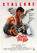 Over the Top 1986 movie poster Sylvester Stallone Robert Loggia Susan Blakely Menahem Golan Cars and racing Sports