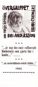Le Viol 1967 poster Bibi Andersson