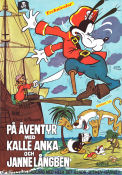 På äventyr med Kalle Anka och Janne Långben 1967 movie poster Kalle Anka Långben Poster artwork: Walter Bjorne Adventure and matine