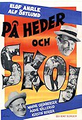 På heder och skoj 1956 movie poster Elof Ahrle Manne Grünberger Allan Bohlin Alf Östlund Bengt Blomgren