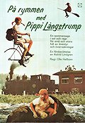 Pippi on the Run 1970 movie poster Inger Nilsson Beppe Wolgers Pippi Longstocking Writer: Astrid Lindgren Bikes Trains