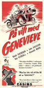 På vift med Genevieve 1953 poster Dinah Sheridan John Gregson Kay Kendall Henry Cornelius Bilar och racing