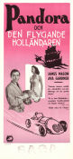 Pandora och den flygande holländaren 1951 poster James Mason Ava Gardner Nigel Patrick Albert Lewin Bilar och racing Skepp och båtar