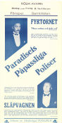 Paradisets påpassliga poliser 1937 poster Fy og Bi Carl Schenström Harald Madsen SO Schoening Karel Lamac Danmark