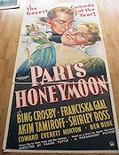 Paris Honeymoon 1936 poster Bing Crosby Frank Tuttle