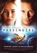 Passengers 2016 poster Jennifer Lawrence Chris Pratt Michael Sheen Morten Tyldum