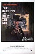 Pat Garrett and Billy the Kid 1973 movie poster James Coburn Kris Kristofferson Richard Jaeckel Bob Dylan Sam Peckinpah Celebrities