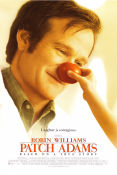 Patch Adams 1998 movie poster Robin Williams Daniel London Monica Potter Tom Shadyac Medicine and hospital