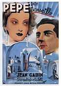 Pepe från Marseille 1937 poster Jean Gabin Mireille Ballin