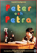 Peter och Petra 1989 movie poster Agneta Elers-Jarleman Writer: Astrid Lindgren From TV