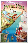 Peter Pan 1953 movie poster Bobby Driscoll Clyde Geronimi Writer: JM Barrie Animation Kids