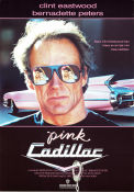 Pink Cadillac 1989 movie poster Clint Eastwood Bernadette Peters Timothy Carhart Buddy van Horn Cars and racing Glasses