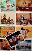 Pinocchio 1940 lobby card set Dickie Jones Norman Ferguson Writer: Carlo Collodi Animation
